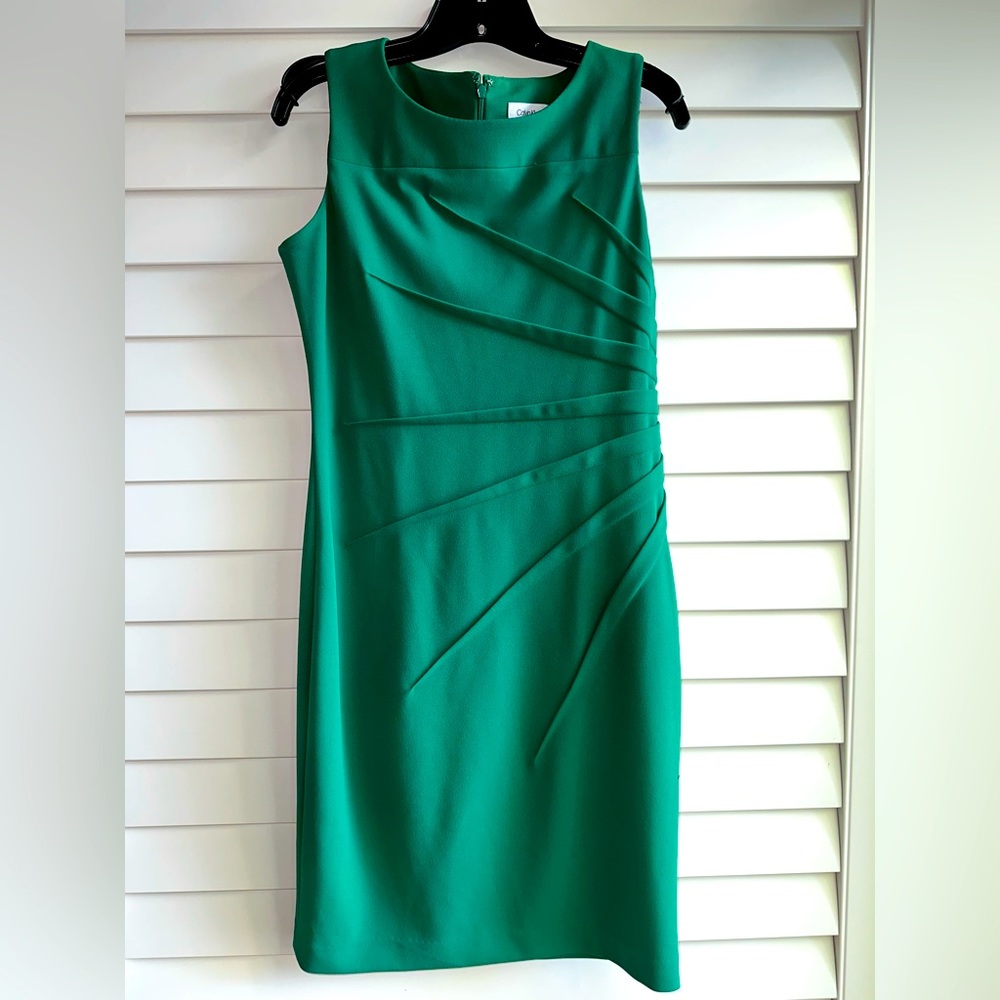 Calvin Klein Kelly green sleeveless dress
